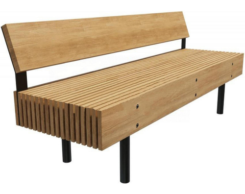 Скамейка со спинкой Линия 1,5 м