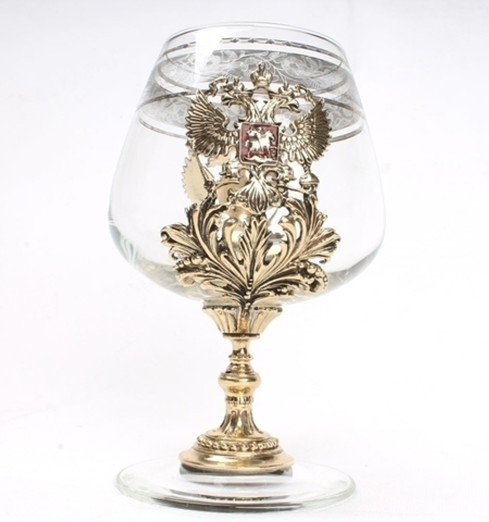 Бокал для коньяка "Россия" в футляре VIP