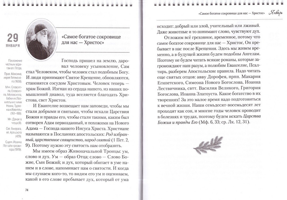 Каждый день с отцом Наумом. Книга - календарь