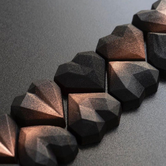 813 | Форма для шоколадных конфет &quot;Сердца и грани&quot; (275*175 мм)