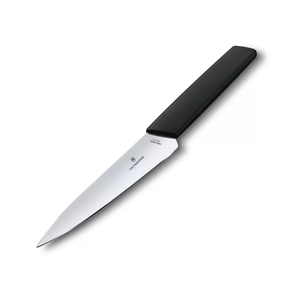 Victorinox - Нож Swiss Modern 15см универсальный черный / артикул   6.9013.15B  / GTIN 7611160092397