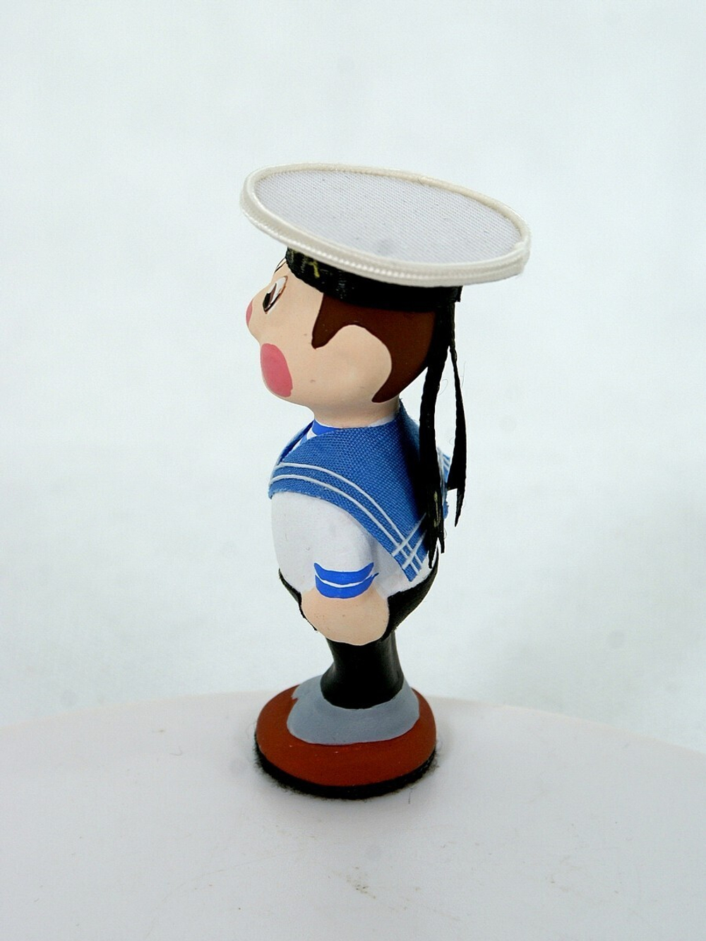 Кукла потешка Морячок. Игрушка фарфоровая ручной работы.