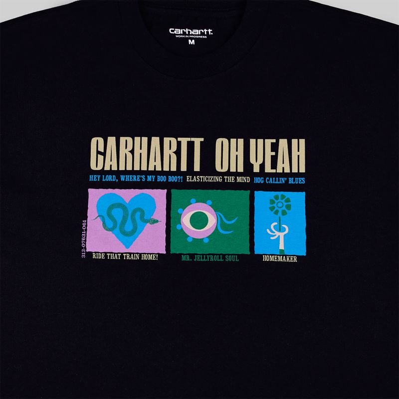 Футболка мужская Carhartt WIP Oh Yeah артикул:I033158_black - купить в магазине Дайс