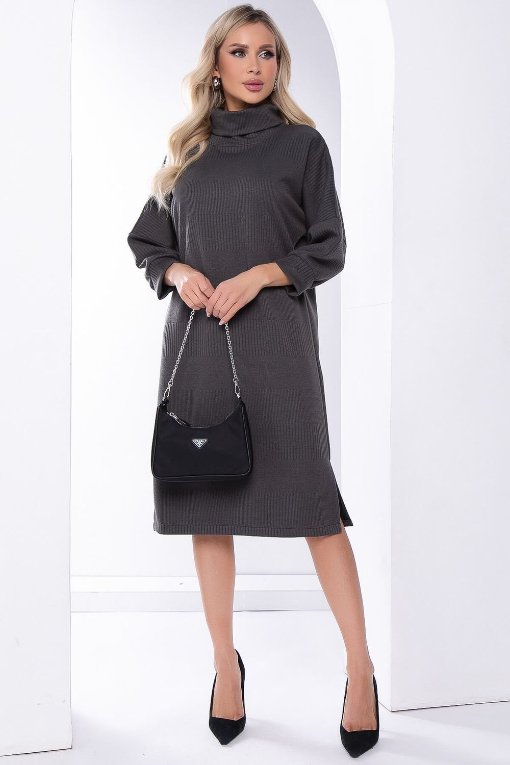 Платье "Никс" (графит) П8127 LT Collection (Акция)