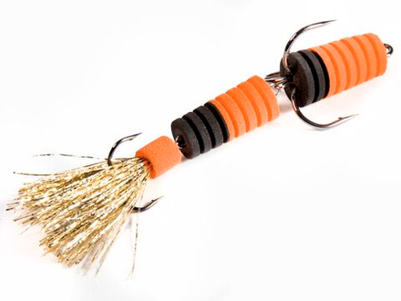 Приманка джиг. LJ PENNON SLOTWORM оранж./черн. в блистере