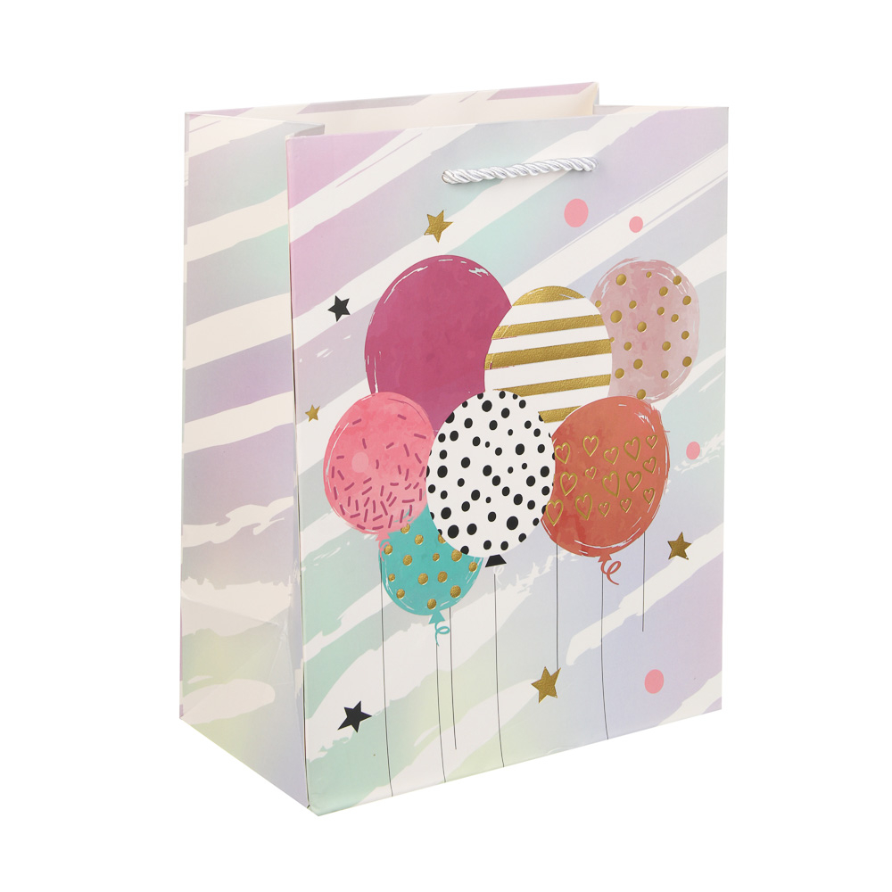 Пакет подарочный тм Fntastic 18x23x10см, бумага, 4 дизайна, арт.5