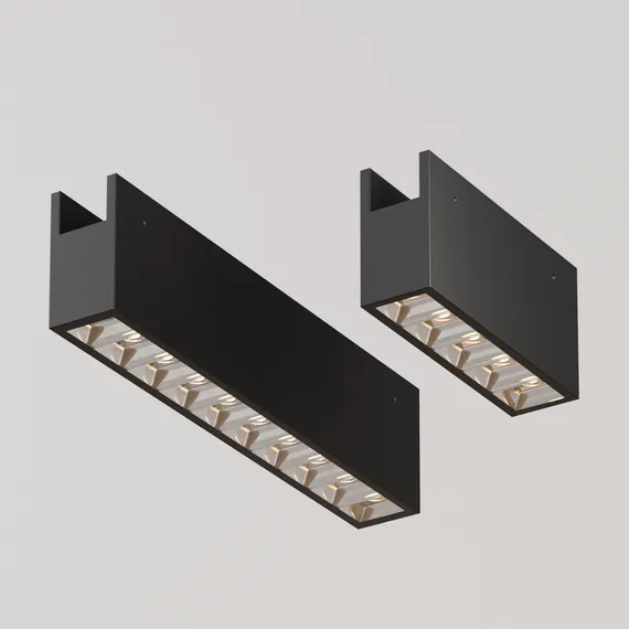 Уличный трековый светильник Точки / Points Elasity IP 3000К 20Вт 45° черный Outdoor o-tr01-3-s-20wb3k