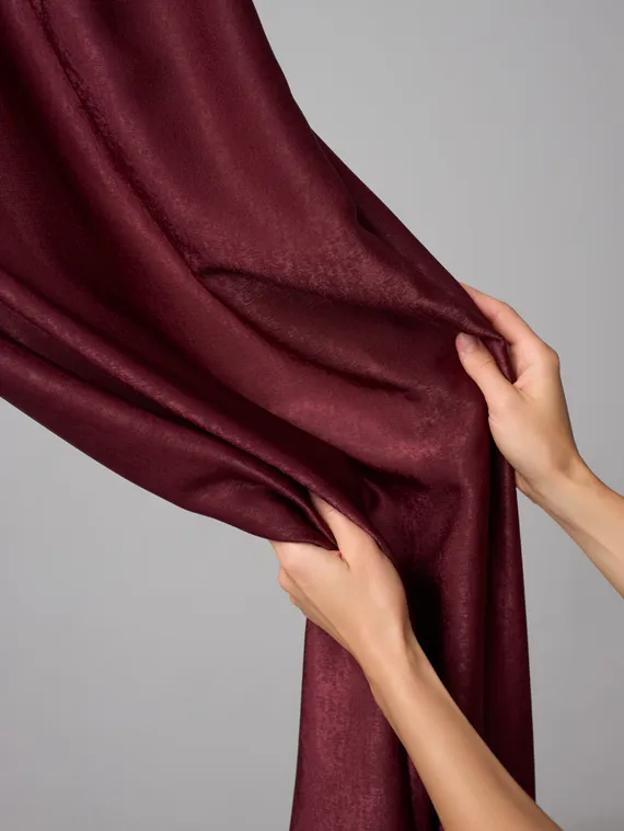 Шелк искусственный "эффект бархата", арт. 2283, Китай, бургунди