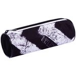 Пенал мягкий тубус 2 отделения 210х70 Berlingo Black white, полиэстер