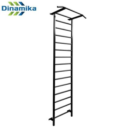 Стенка шведская металлическая с турником 3000х790 мм (цвет черный)