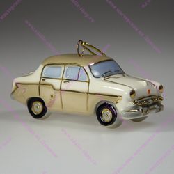 Фарфоровая ёлочная игрушка автомобиль 407