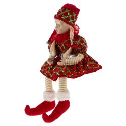 GAEM Игрушка набивная "Эльф" (муз, движ), L16 W12 H40 см (полка 22 см.)