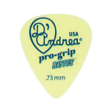 Медиаторы, 12шт, делрин, 0.73мм, стандартные, D'Andrea TPGB351-073MD Pro-Grip Brites
