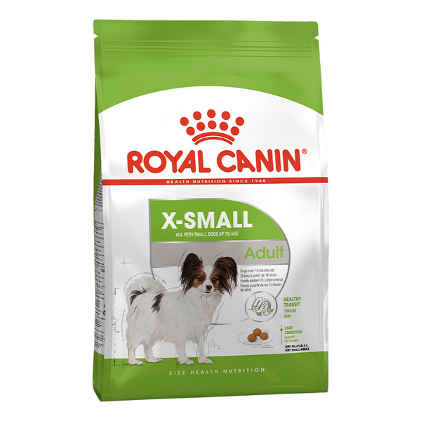 Сухой корм Royal Canin X-Small Adult 1,5 кг от 10 месяцев до 8 лет для миниатюрных собак