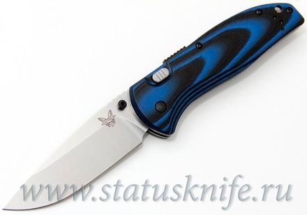 Нож Benchmade 665 APB Assist 154CM черно-синяя G10