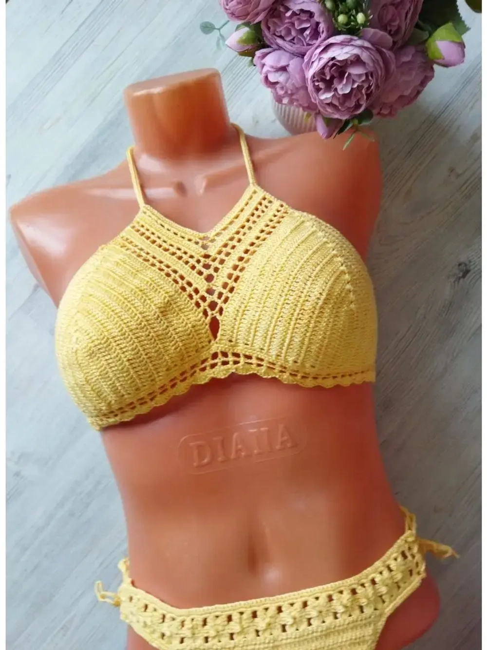 Вязаный купальник