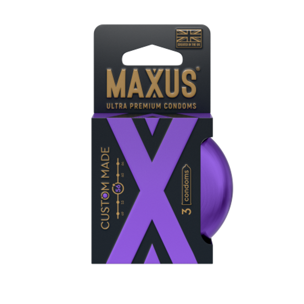 Презервативы MAXUS Custom Made 56 №3, увеличенные X-Edition, 3 шт