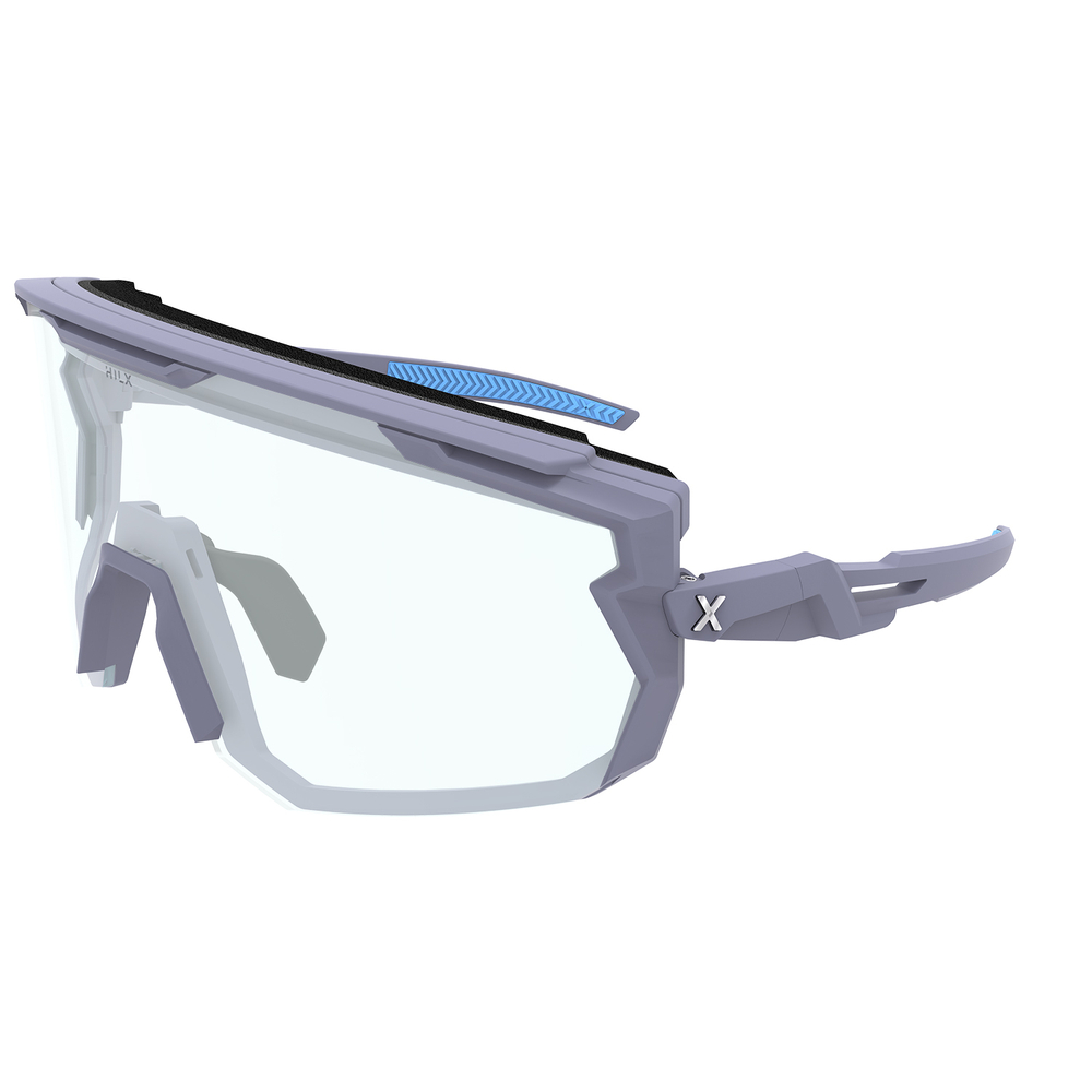 Спортивные очки с диоптриями HILX Samurai / Matt Solid Grey / Black Mirror Polarized Lens + Clear Lens