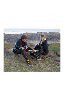 Стол туристический Naturehike алюминиевый, 75х50х52 см, складной, черный