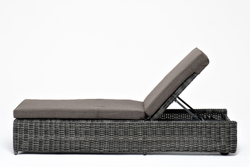 "Рим" шезлонг с подушкой, цвет графит
