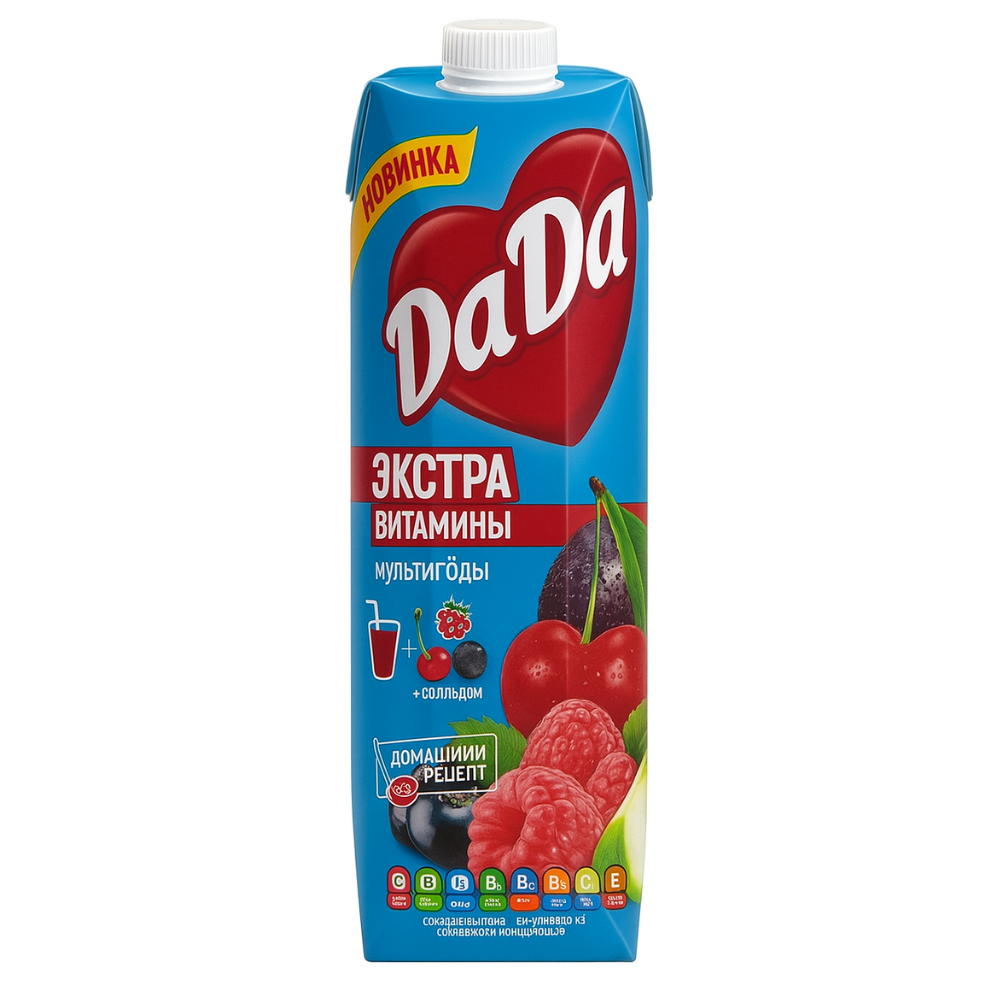Сок натуральный Да Да мультиягоды 0.95 л т\п