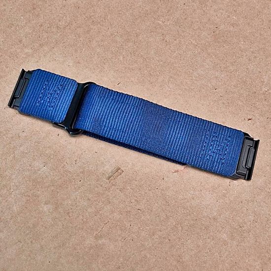 Нейлоновый ремешок Hemsut Rugged 26 мм для Garmin Fenix 7x 6x 5x, Tactix 7 Delta, Enduro 2, Instinct 2X быстросъемный (Синий)