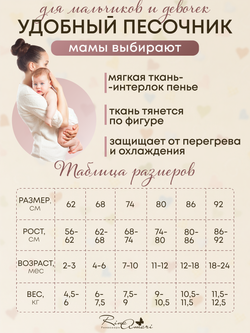 Махровый полукомбинезон-песочник на молнии RinaAmari Шоколад