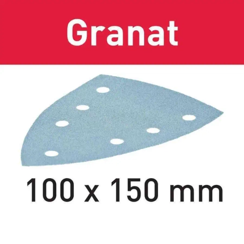 Шлифовальный лист STF DELTA/7 P400 GR/100 Granat FESTOOL 497144