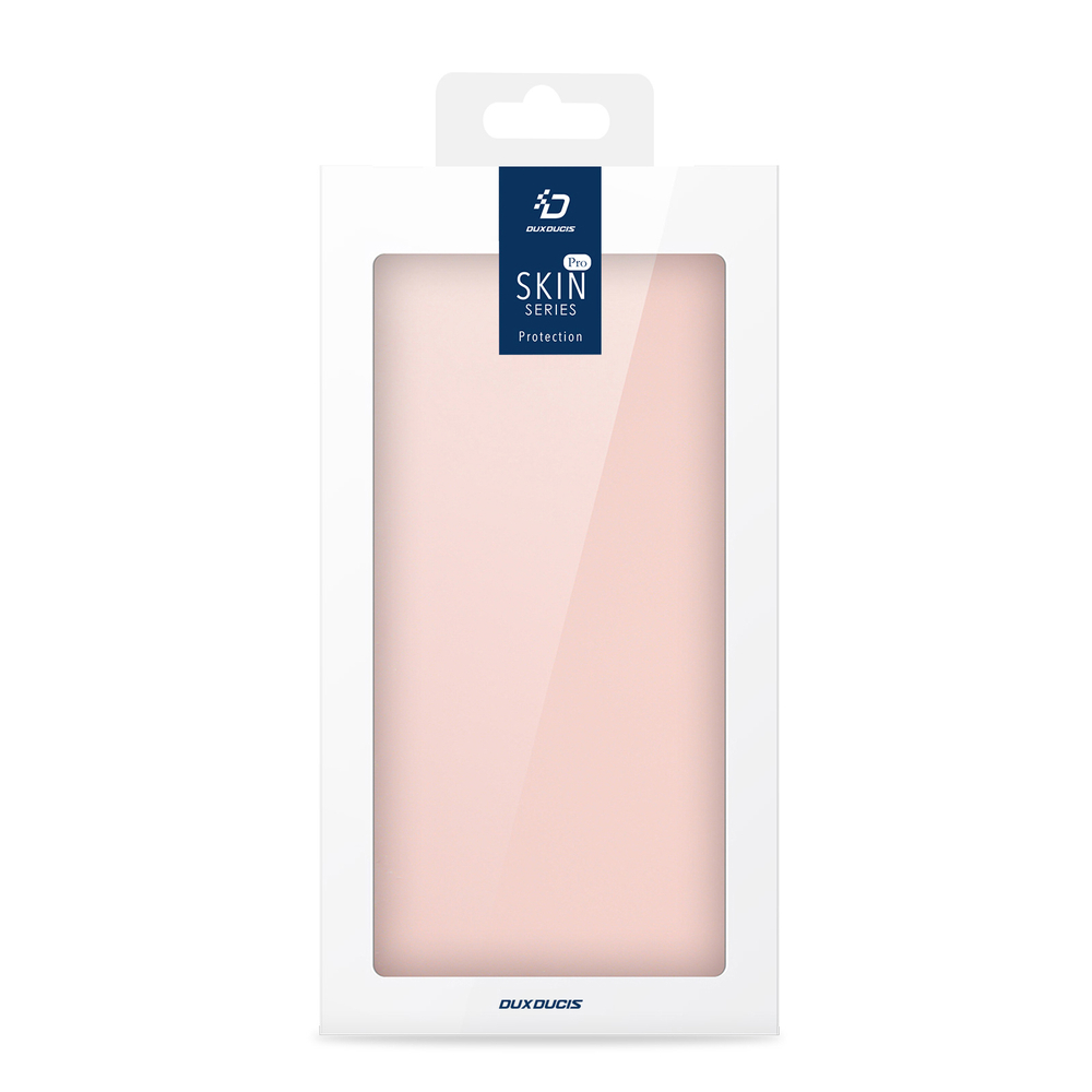 Чехол книжка из PU кожи розового цвета от Dux Ducis для Xiaomi Redmi Note 14 Pro 4G, серия Skin Pro Series Case