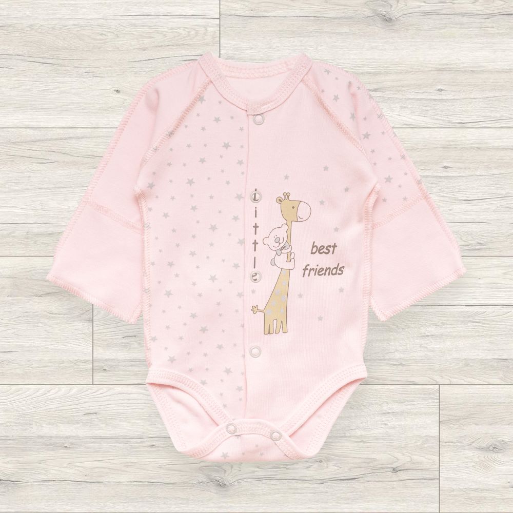 Боди "Звездочки" розовый для новорожденных и детей до 1 года, ALARYSPEOPLE