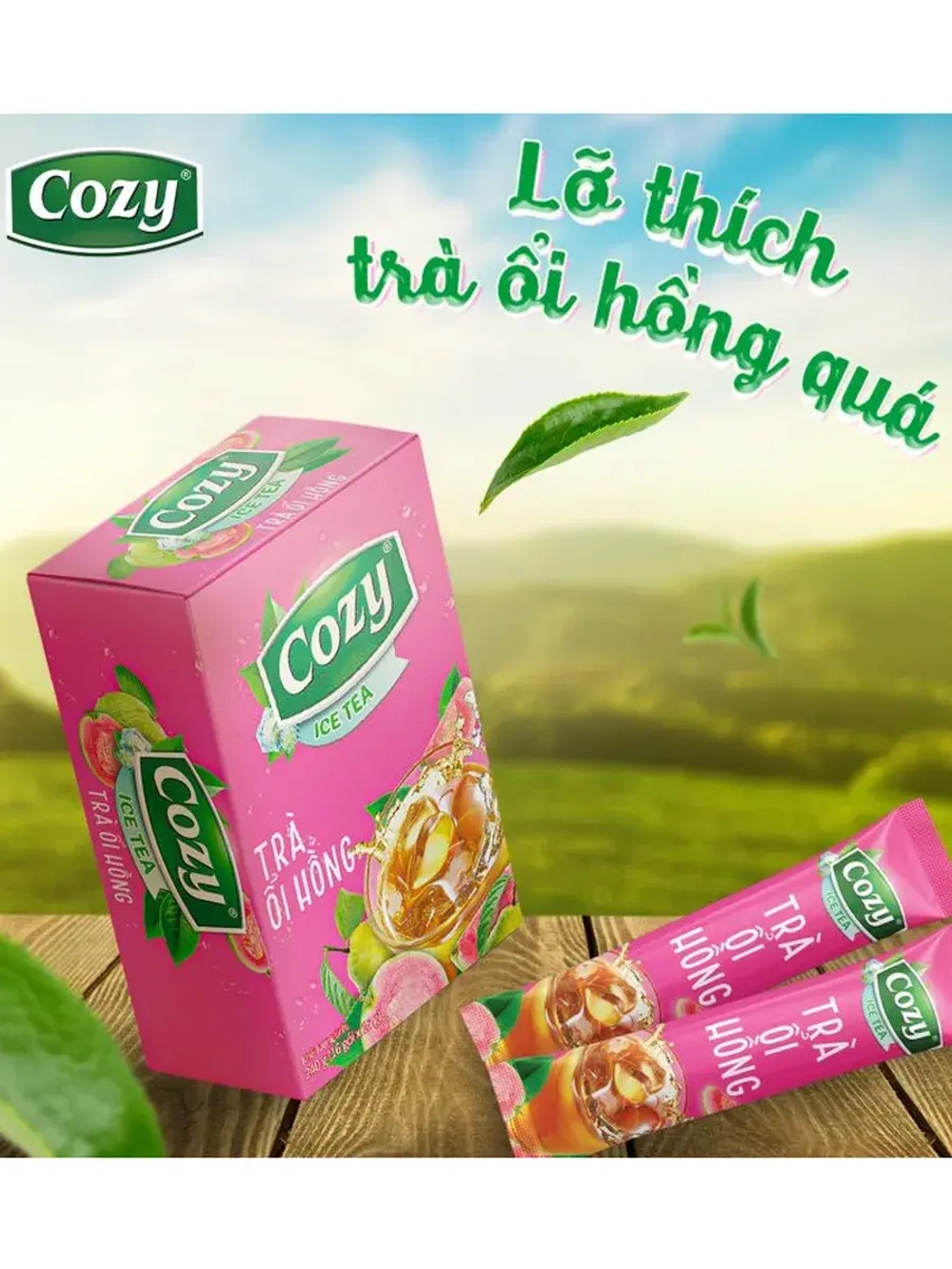 Растворимый вьетнамский чай со вкусом гуавы 240 г