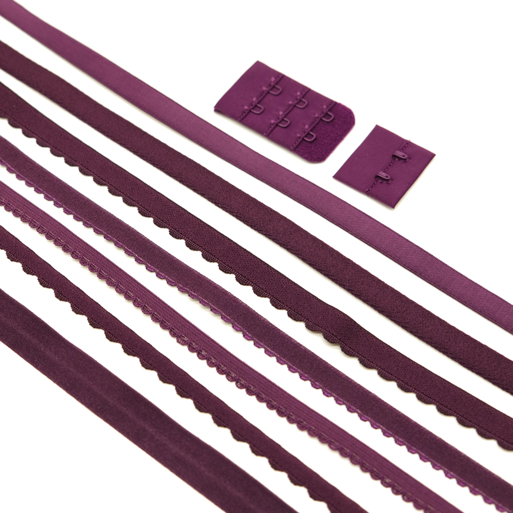 Резинка становая с фестончатым краем СЛИВА, 12мм