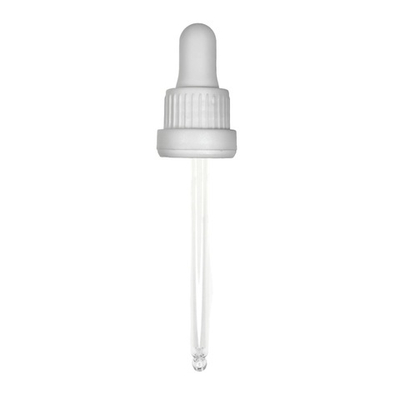 Комплект: Пипетка для флакона 100 мл (18) Белая рифленая с усиленным контролем вскрытия