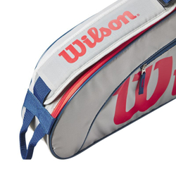 Сумка теннисная Wilson Junior 3 PK Racket Bag - EQT/red