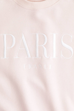 H&M Толстовка с принтом, светло-розовый