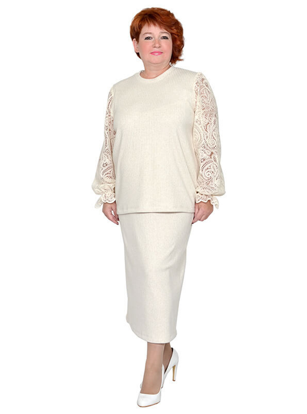 Туника с кружевом Зимняя сказка