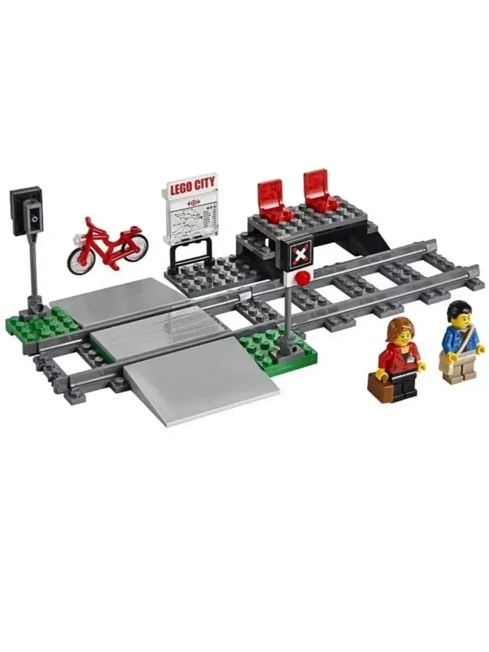 Конструктор Сити Скоростной пассажирский поезд 610 деталей