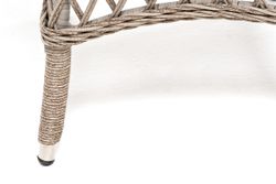 "Эспрессо" плетеный круглый стол, диаметр 80 см, цвет бежевый