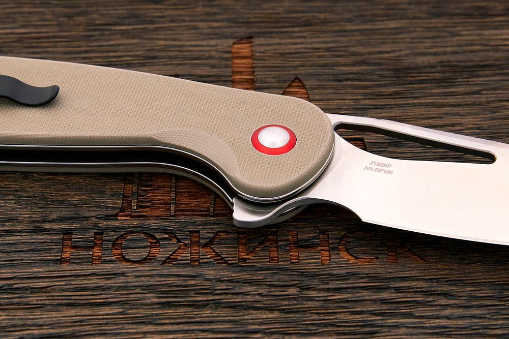 Нож складной CJRB Lago, клинок 87мм, сталь AR-RPM9, рукоять G10