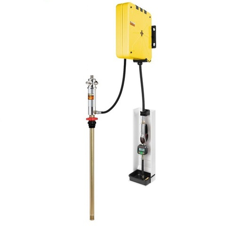 Настенный комплект для раздачи масла из бочек 180-220 кг, насос 5:1, закрытая катушка 10 м, ECODORA (Италия)