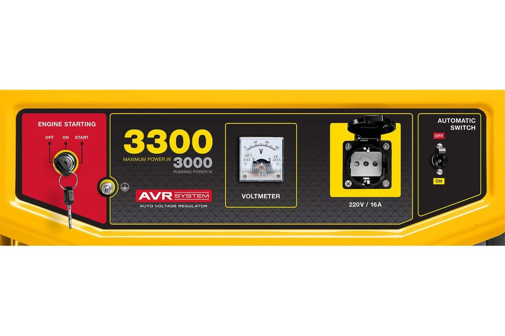 Бензиновый генератор (3.3 кВт) STEHER (GS-4500E)