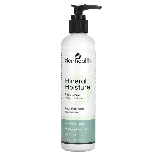 Zion Health, Mineral Moisture, ежедневный лосьон, цветы груши, 240 мл (8 жидк. унц.)