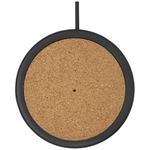 Беспроводное зарядное устройство Kivi из белого камня / пробкового дерева (10 Вт)