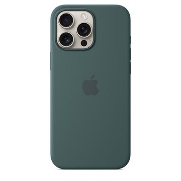 Силиконовый чехол для iPhone 16 Pro Max с MagSafe – Lake Green ( Зелёный Озерный)