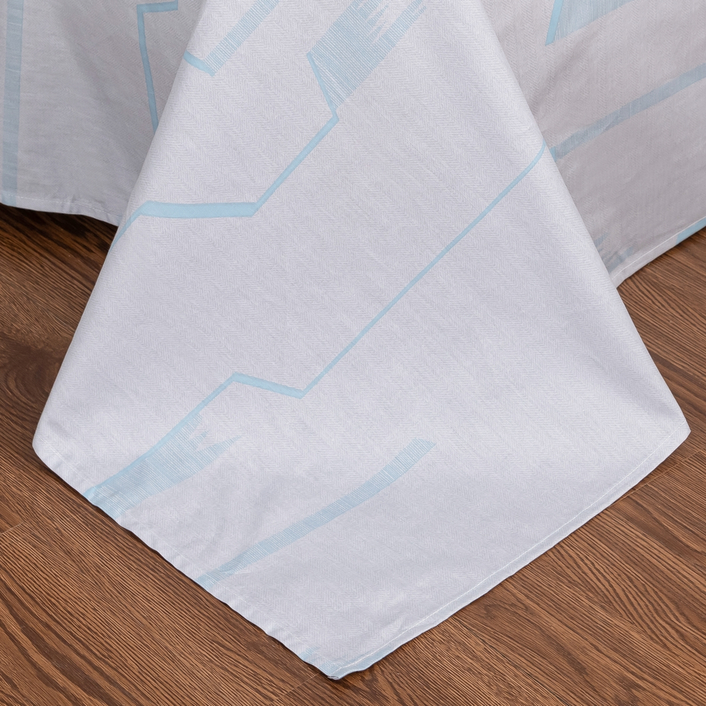 Комплект постельного белья Делюкс Сатин 100% хлопок на резинке LR453