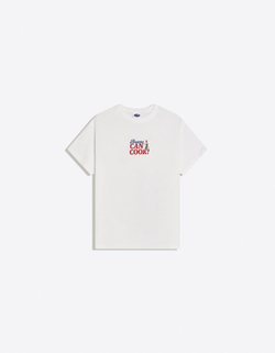 BERSHKA Футболка с короткими рукавами и принтом Ratatouille, белый