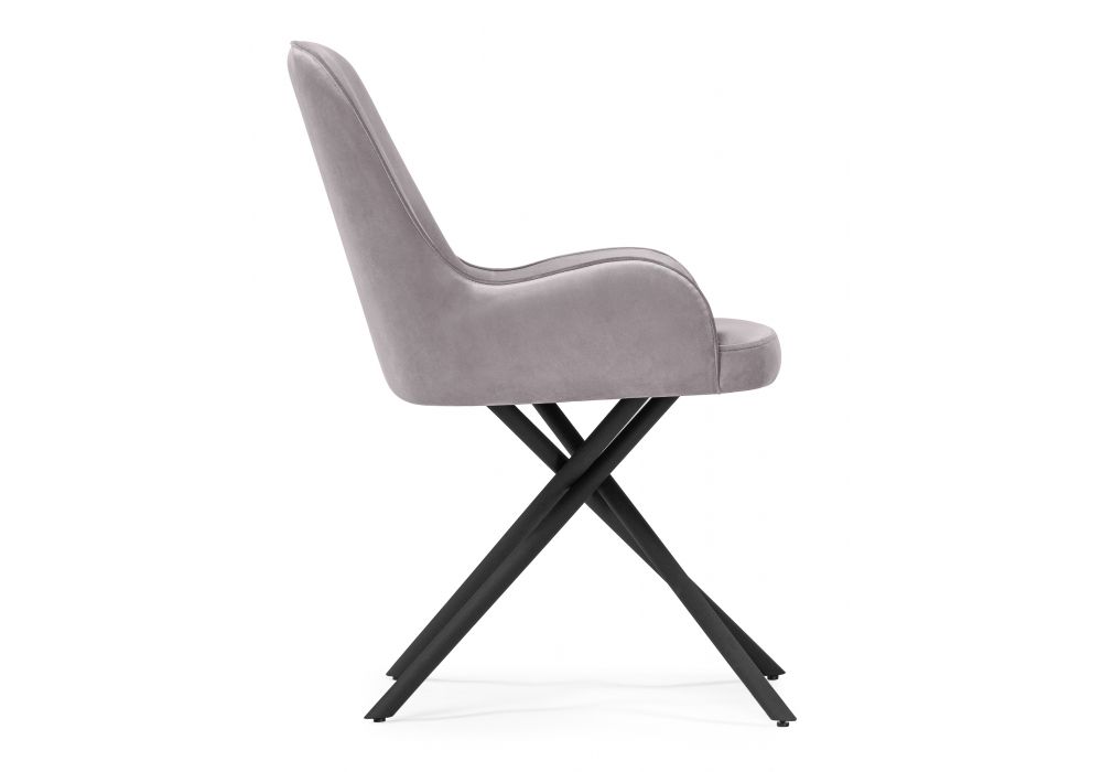 Стул на металлокаркасе Галтер MR-28 / черный