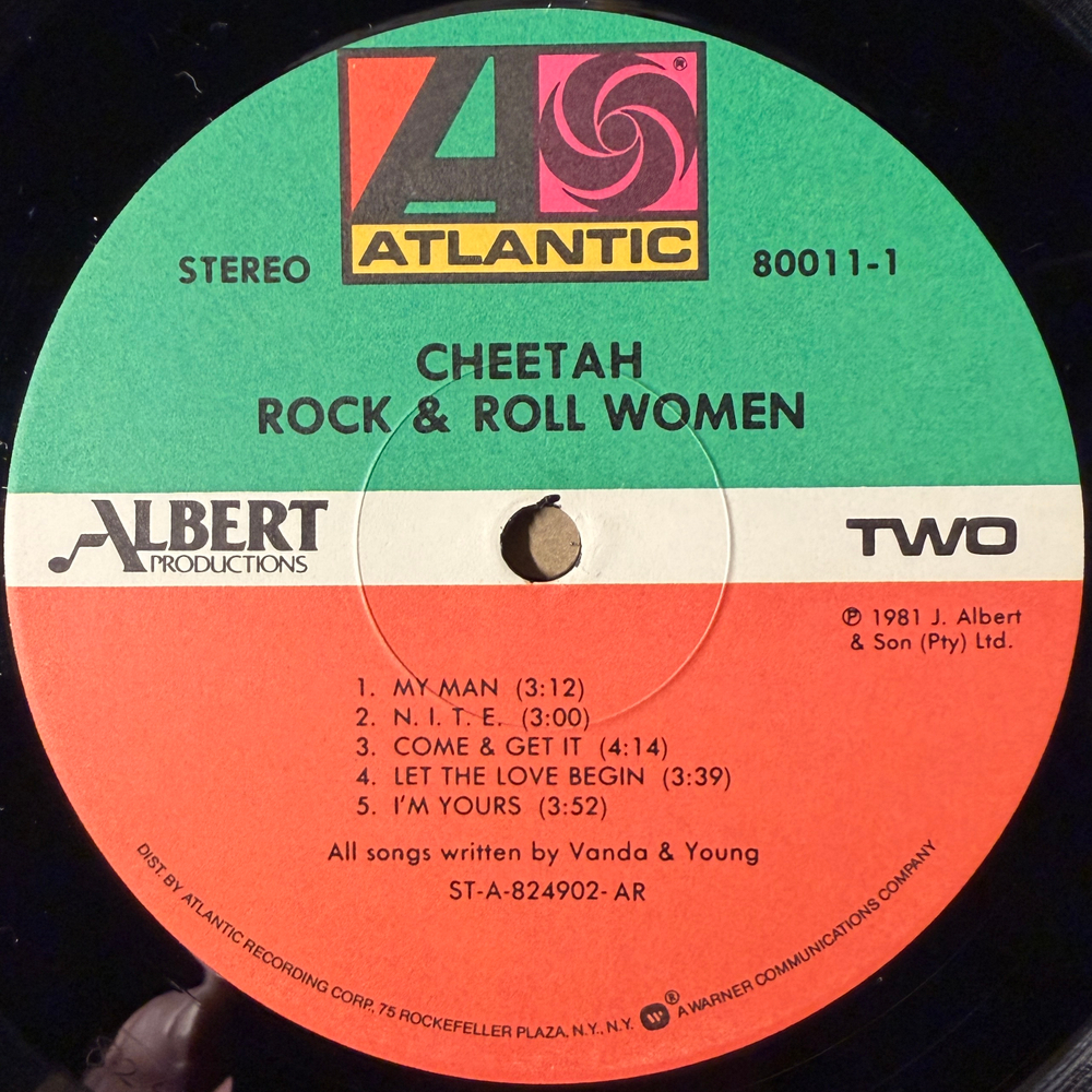 Cheetah ‎– Rock & Roll Women (США 1981г.)