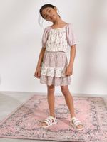 Топ и юбка в комплекте для девочки Next AD6-061, Молочный, Розовый