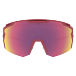 HILX Samurai / Matt Solid Red / Red Polarized Lens + Clear Lens